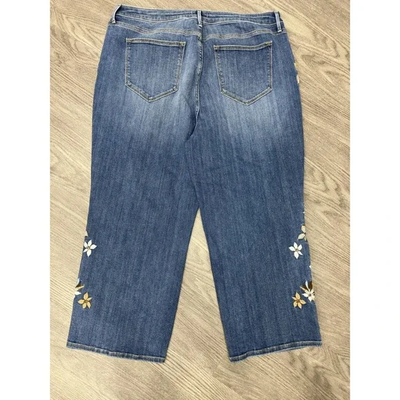 Driftwood Womens Jeans W40 L24 Petite Royce Straight Ankle  Indigo Detached - Picture 2 of 15